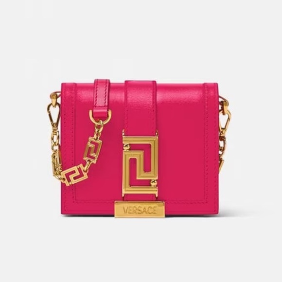 Versace Handbags - Versace Mini Shoulder Bag in Fuchsia with Gold Hardware